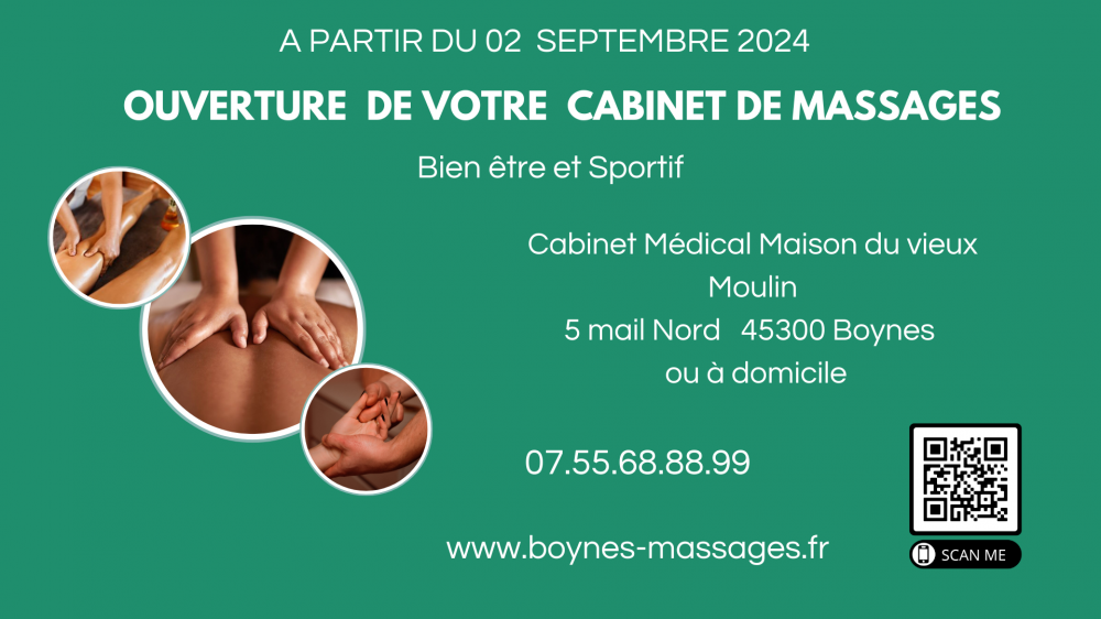 Cabinet de massages - Commune de Boynes