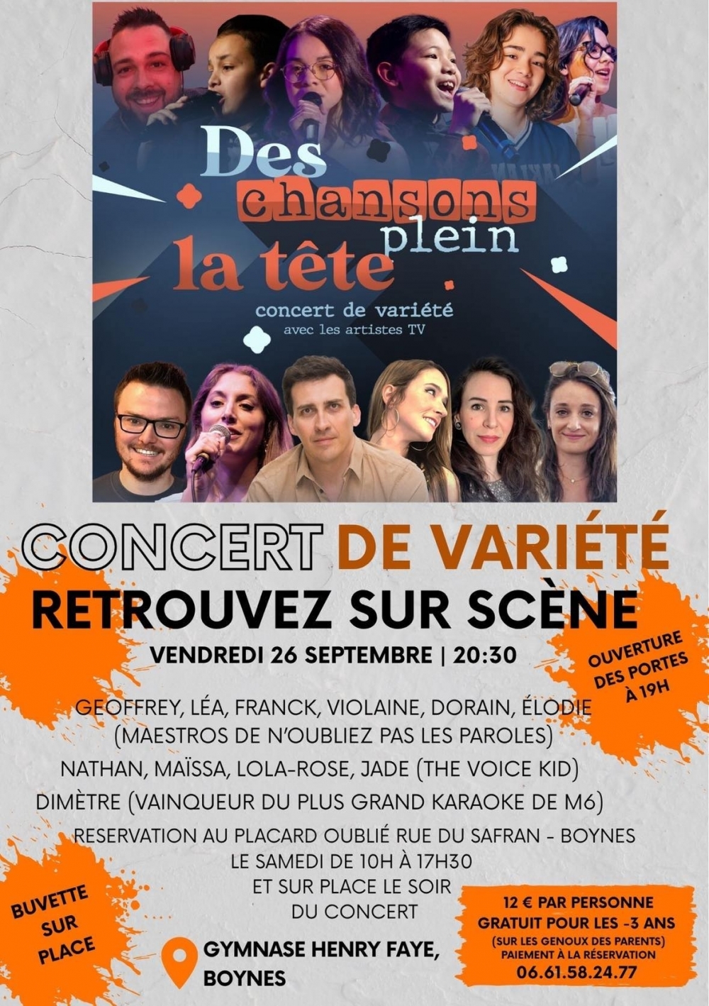 concert de variété - Commune de Boynes