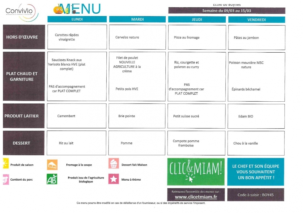 du 9 au 13 mars - Commune de Boynes