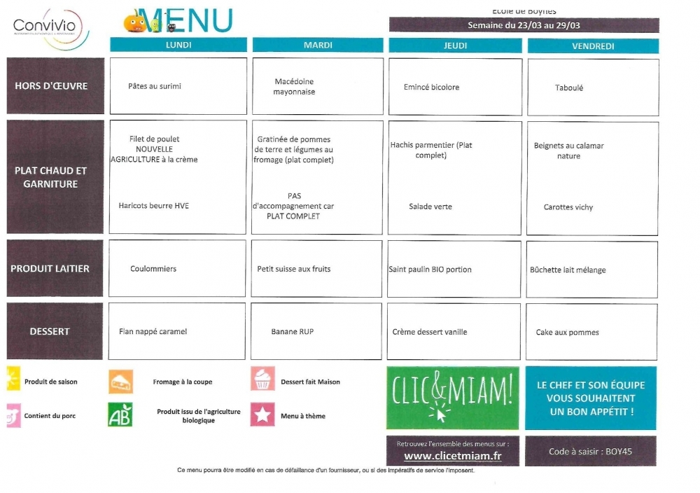 du 23 au 27 mars - Commune de Boynes