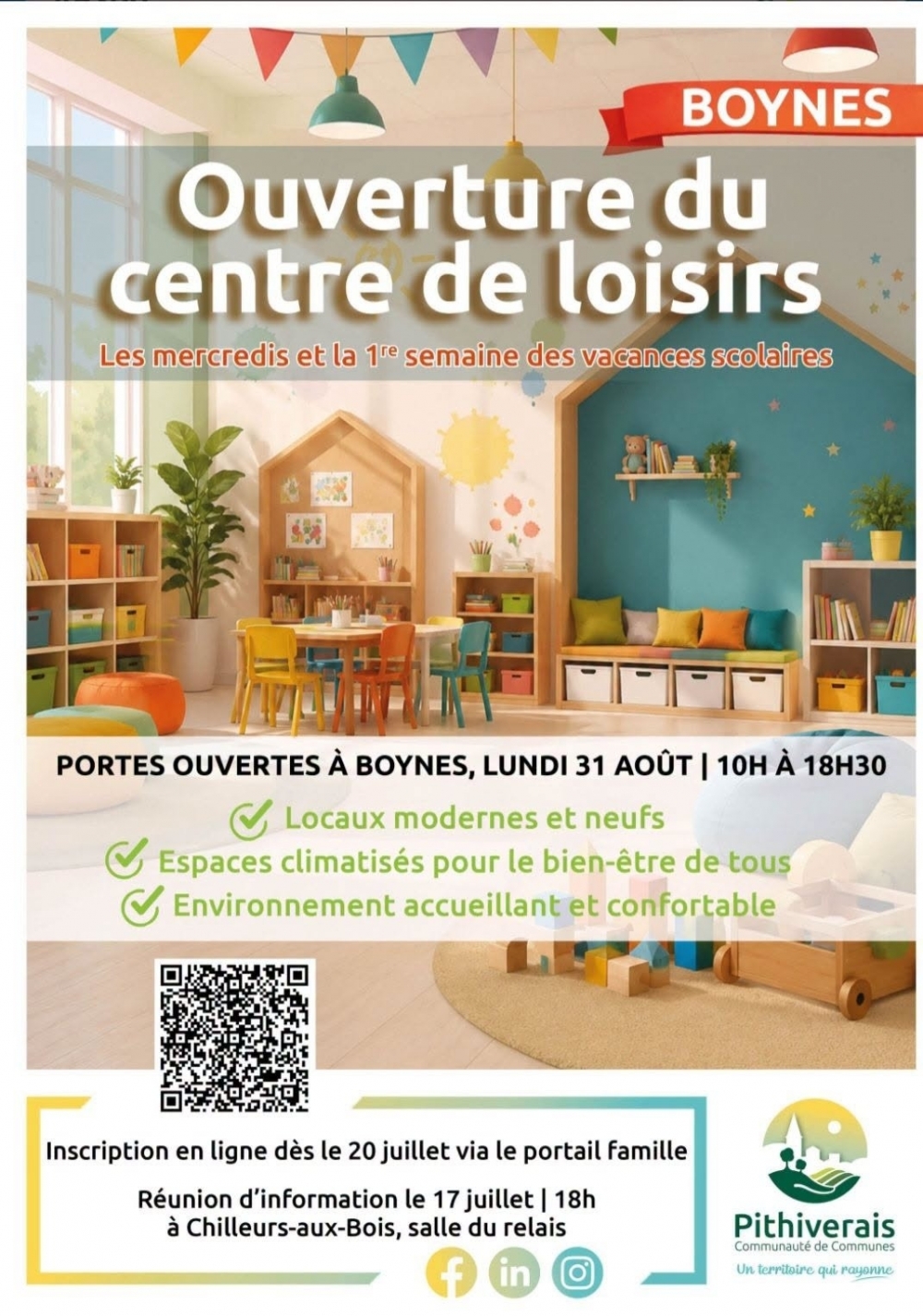 Nouveau centre de loisirs - Commune de Boynes