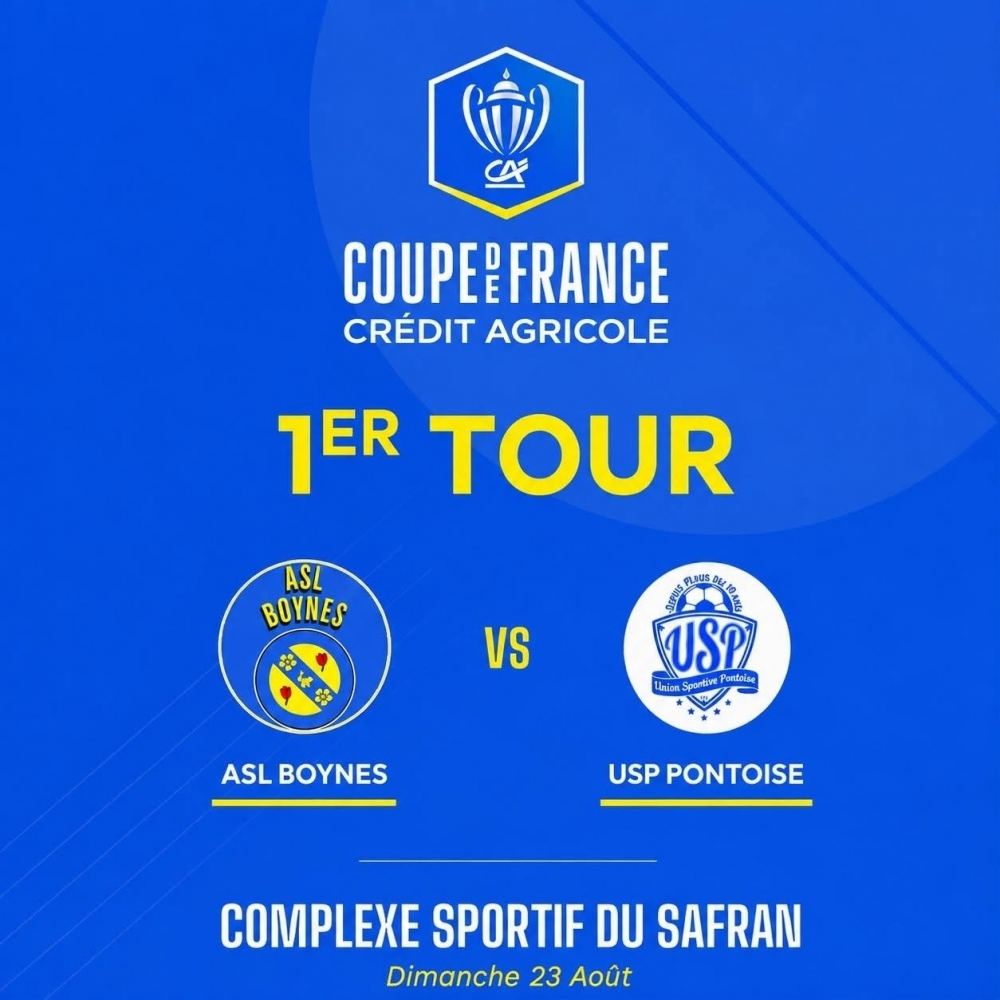 1ER TOUR DE COUPE DE FRANCE - Commune de Boynes