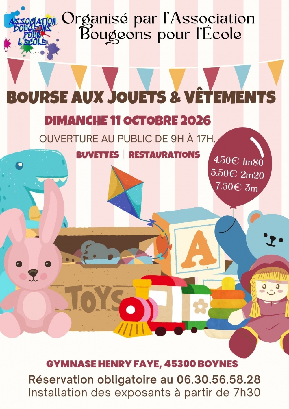 Bourse aux jouets et vêtements - Commune de Boynes