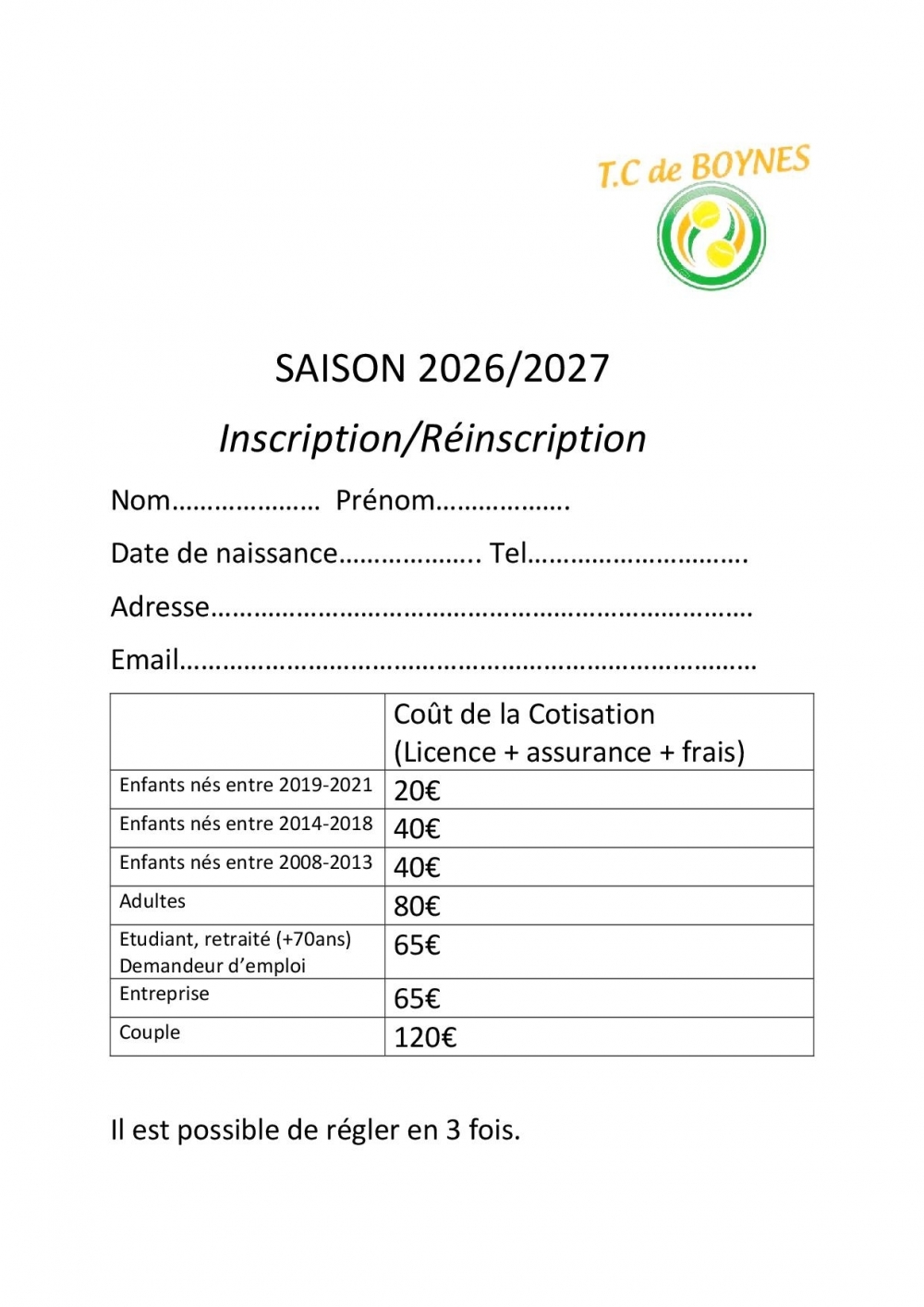 INFOS - Commune de Boynes