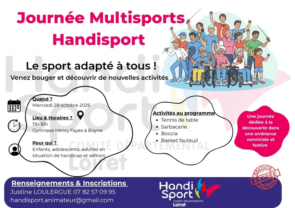 Journée Multisport Handisport - Commune de Boynes