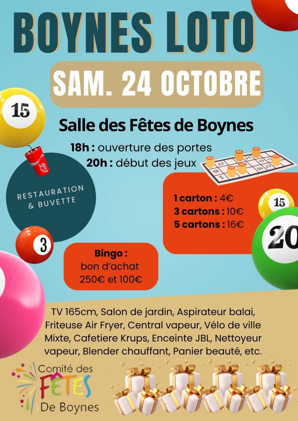 Loto Comité des fêtes - Commune de Boynes