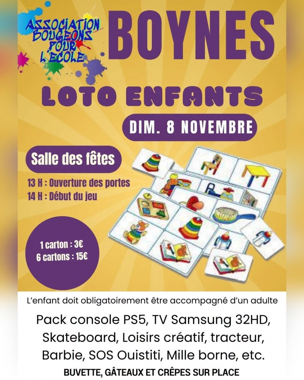 Loto enfants - Commune de Boynes